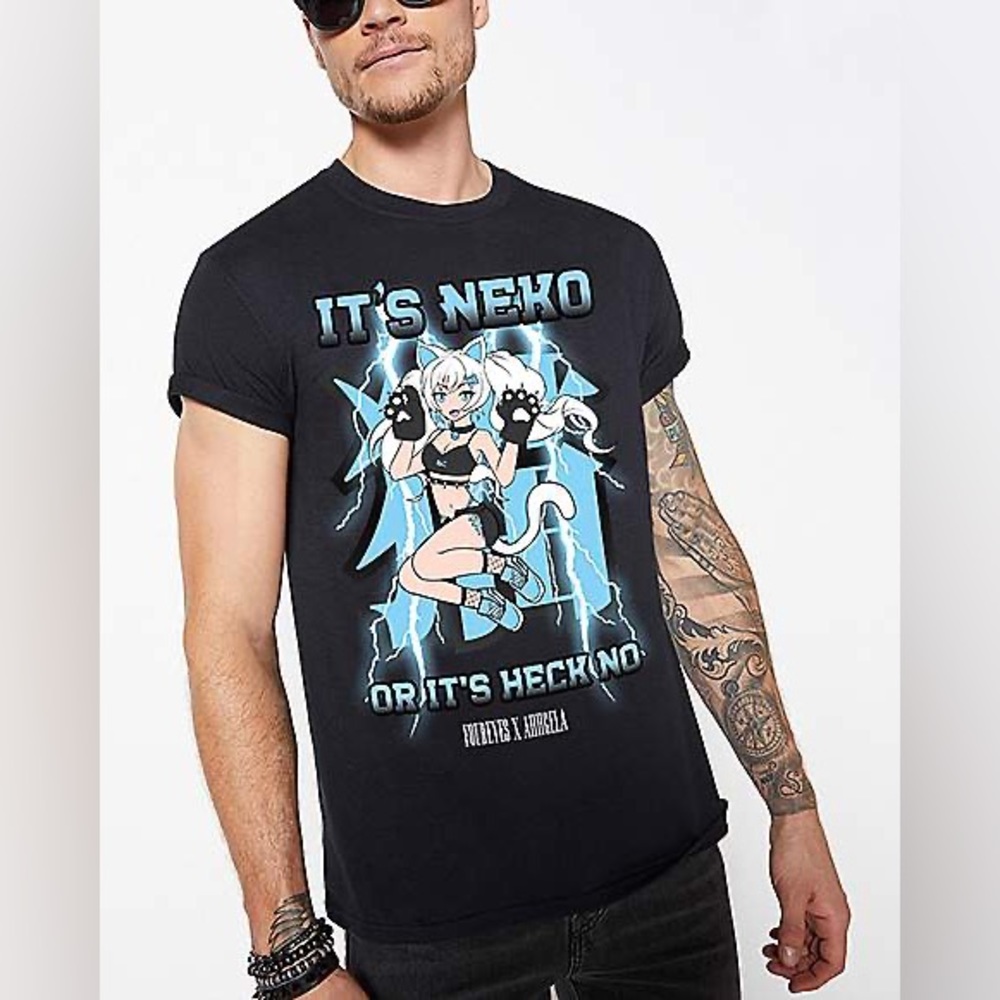 Neko or Heck no Hentai Anime T-shirt - iii clothing - Spencers